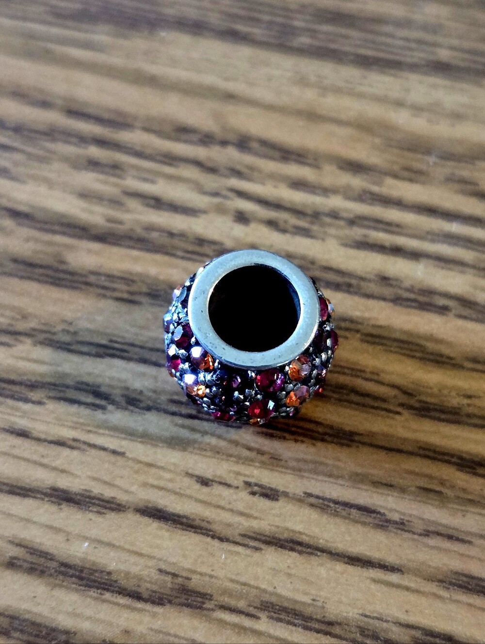 BRIGHTON "Crystal Voyage" Swarovski Red Ombre Slider Bead - Picture 4 of 5